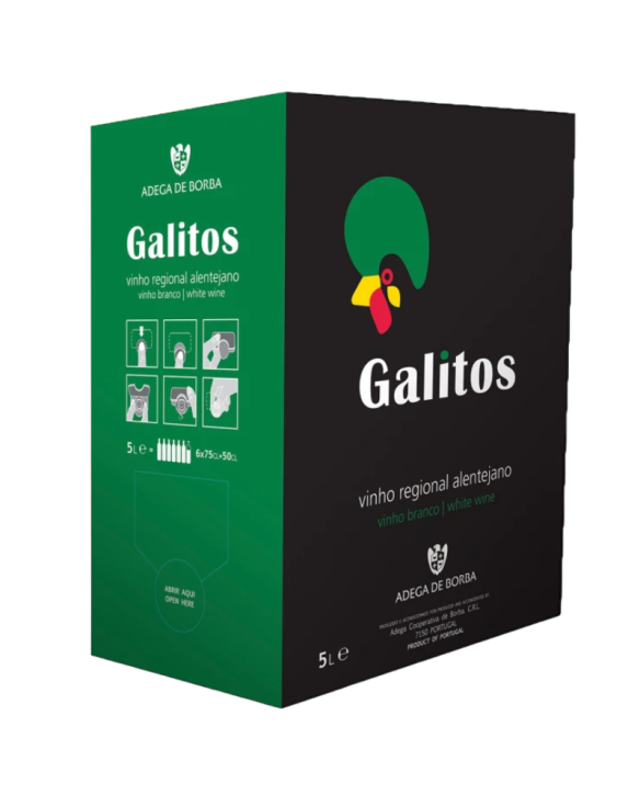 BORBA GALITOS BLANCO BAG IN BOX  4x5L