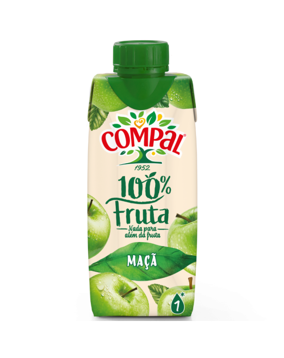COMPAL 100% FRUTA MACA 18x33cl