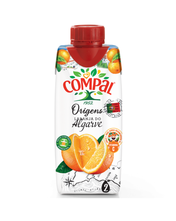 COMPAL ORIGENS LARANJA ALGARVE 18x33cl