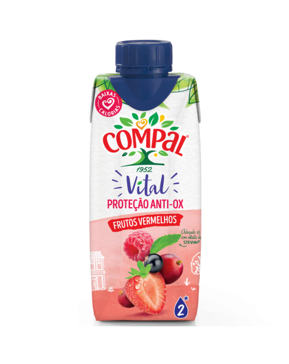 COMPAL VITAL FRUTOS VERMELHOS 18x33cl