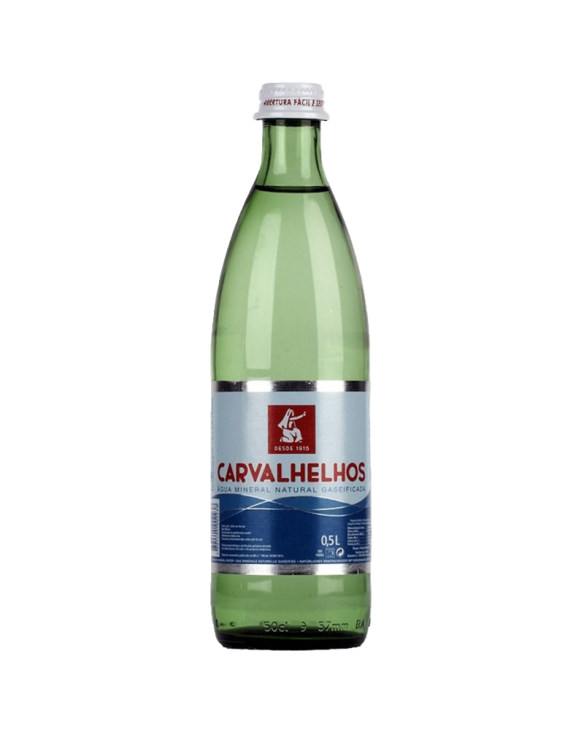 AGUA CARVALHELHOS GAS  VIDRO 20x50cl