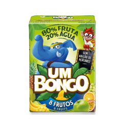 UM BONGO "MISTURA DE FRUTAS" TETRA 8x3x20cl