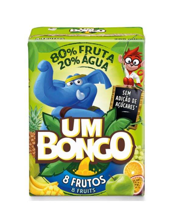 UM BONGO "MISTURA DE FRUTAS" TETRA 8x3x20cl