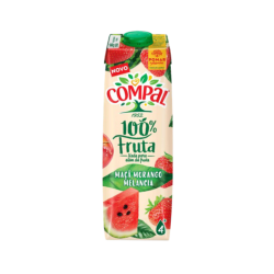 COMPAL 100% FRUTA MACA-MORANGO-MELANCIA 12x1L
