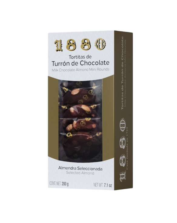 1880 TORTITAS TURRON CHOCO Y ALMENDRA 8x200g