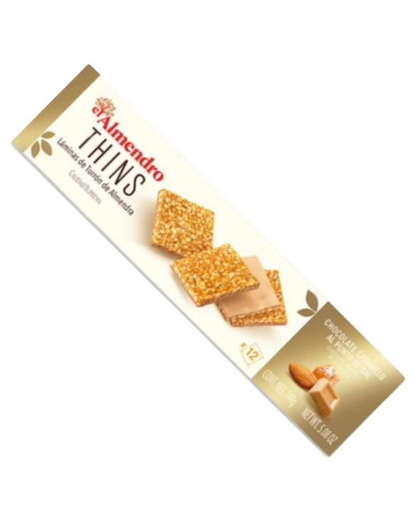 EL ALMENDRO THINS TURRON ALMENDRA + CARAMELO 10x144g
