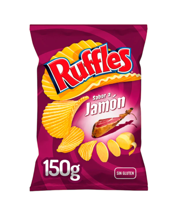 RUFFLES SABOR A JAMON S/GLUTEN 19x150gr