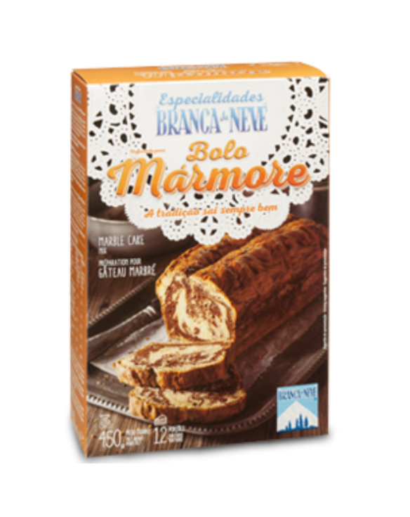 BRANCA DE NEVE BOLO MARMORE 6x450gr