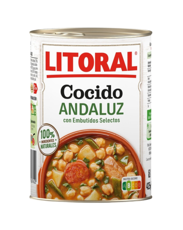 LITORAL COCIDO ANDALUZ 15x425gr