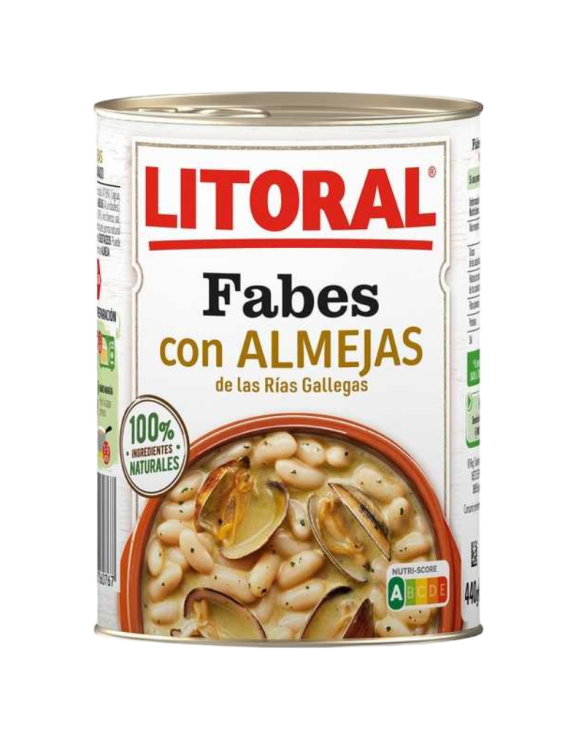 LITORAL FABES CON ALMEJAS 10x440gr