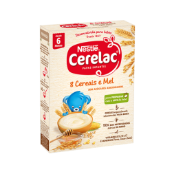 CERELAC 8 CEREAIS E MEL NESTLE 9x250gr