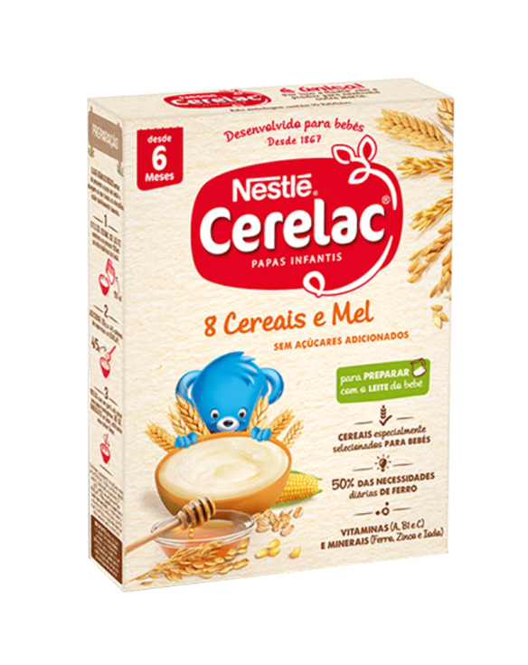 CERELAC 8 CEREAIS E MEL NESTLE 9x250gr