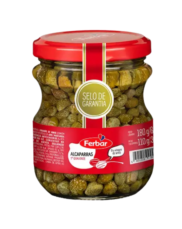 FERBAR ALCAPARRAS EM VINAGRE 6x180gr