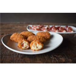 CROQUETTES AU JAMBON IBÉRIQUE PANKO AMEZTOI 35g 4x1kg