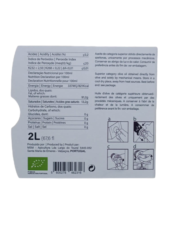 MEL SANTA MARIA AZEITE BIOLOGICO 6x2Lt
