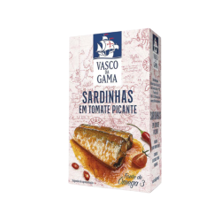 VASCO DA GAMA SARDINHA EM TOMATE PICANTE 10x120gr