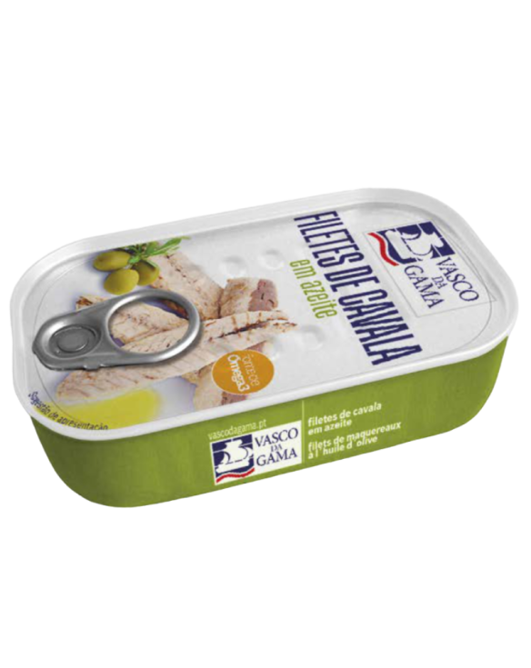 VASCO DA GAMA FILETE CAVALA EM AZEITE 12x120gr