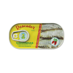 PESCADOR SARDINHA EM OLEO PICANTE 25x56gr