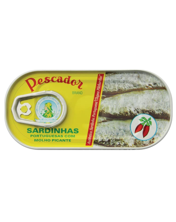 PESCADOR SARDINHA EM OLEO PICANTE 25x56gr