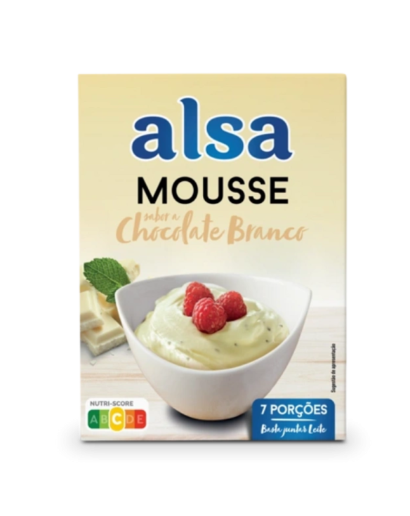 ALSA MOUSSE DE CHOCOLATE BRANCO 8x133gr