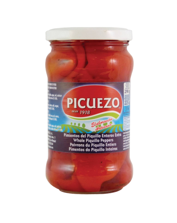 PICUEZO PIMIENTOS ROJOS DEL PIQUILLO 12x280gr FRASCO