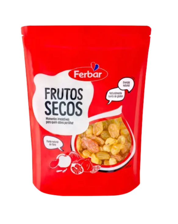 FERBAR UVA PASSA DOURADA DOYPACK 12x180gr
