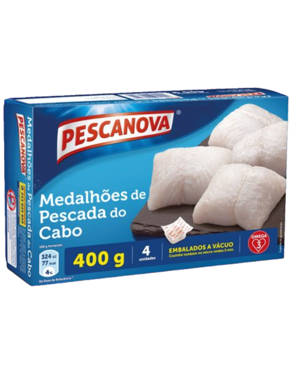 PESCANOVA MEDALHÕES PESCADA 12x400gr