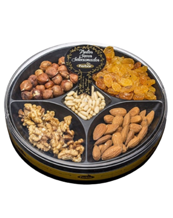 FERBAR FRUTOS SECOS CX.CRISTAL REDONDA 10x250gr