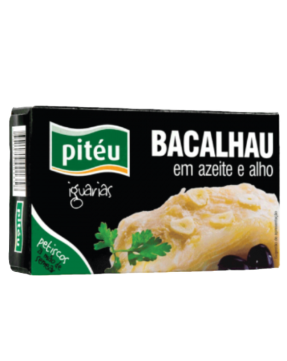 BACALHAU AZEITE E ALHO 48x120gr PITEU