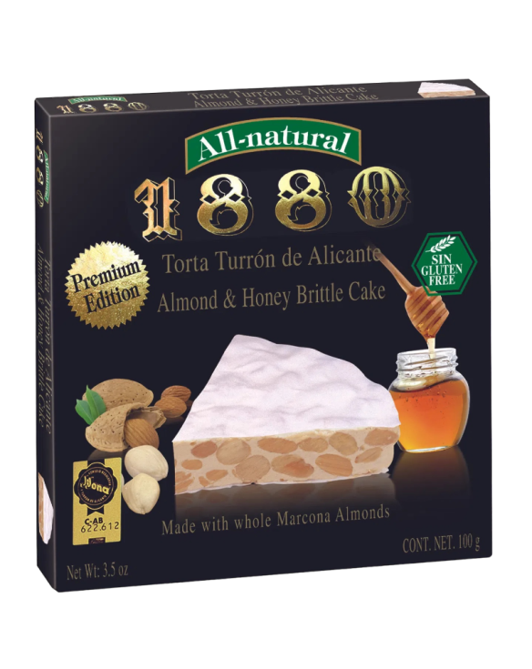 1880 TORTA TURRON ALICANTE & MIEL PREMIUM 18x100gr