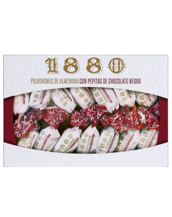 1880 POLVORONES C.PEPITAS CHOCOLATE NEGRO 6x310gr