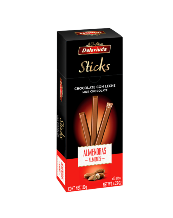 DELAVIUDA STICKS ALMENDRAS 12x120gr