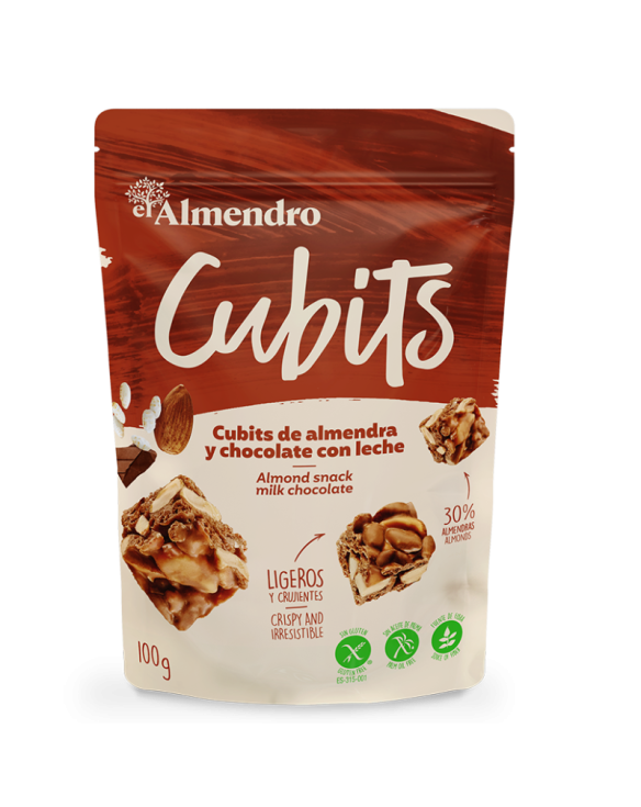 EL ALMENDRO CUBITS CHOCOLATE LECHE 7x100gr