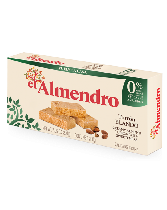 EL ALMENDRO TURRON JIJONA SIN AZUCAR 12x200gr