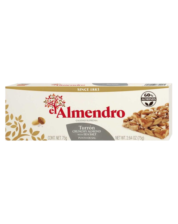 EL ALMENDRO TURRON AL PUNTO DE SAL 16x75gr