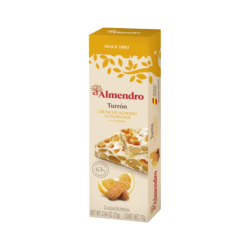 EL ALMENDRO TURRON DURO CON NARANJA 16x75gr