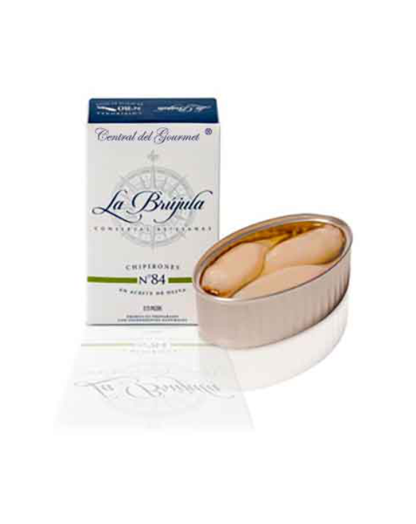 LA BRUJULA CHIPIRONES EN ACEITE OLIVA 2-3 24x120gr