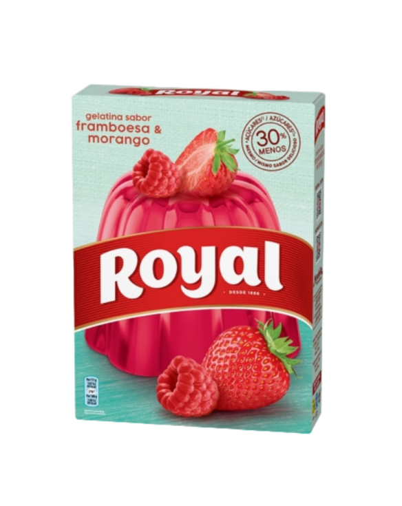 ROYAL GELATINA FRAMBOESA Y MORANGO 12x114gr