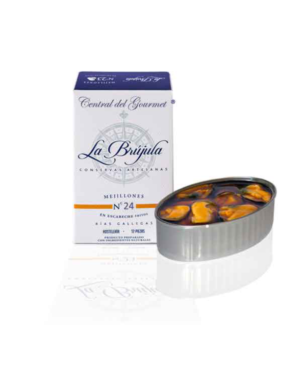 LA BRUJULA MEJILLONES ESCABECHE 12-16 24x120gr