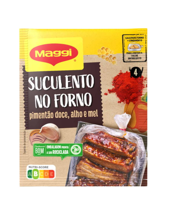 TEMPERO ENTRECOSTO PIME. DOCE ALHO E MEL MAGGI 16x30gr