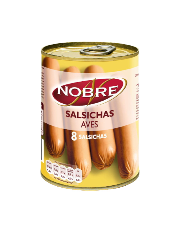 SALCHICHAS NOBRE AVES 24x200gr