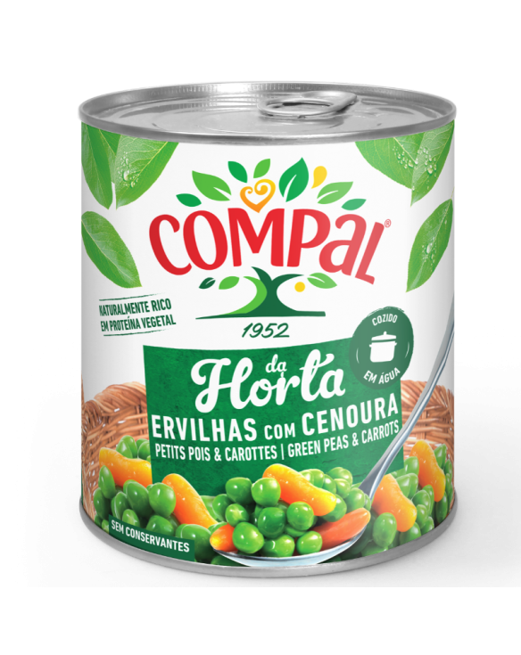 ERVILHAS COM CENOURA COMPAL 6x845gr