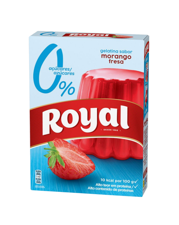 ROYAL GELATINA MORANGO ZERO 12x31gr