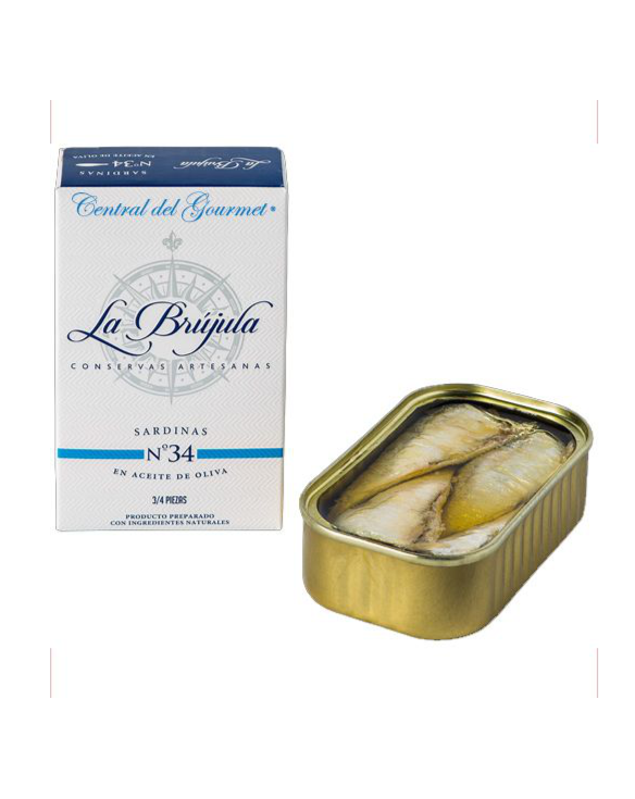 LA BRUJULA SARDINILLA ACEITE OLIVA 3/4 24x125gr