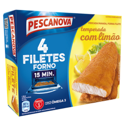 PESCANOVA FILETE PESCADA PANADO LIMÃO 10x400gr