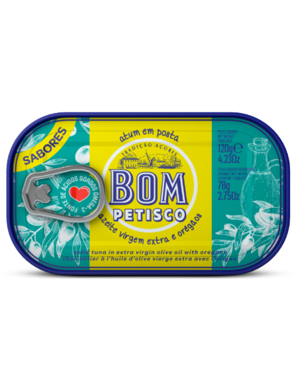 BOM PETISCO ATUM POSTA AZEITE EXT.& OREGAOS 30x120gr