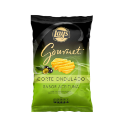 LAYS GOURMET ONDULADO ACEITUNA 12X150g