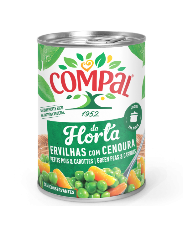 ERVILHAS COM CENOURA COMPAL 6x410gr