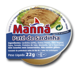 PATE DE SARDINHA MANNA / 100X22GR   - P