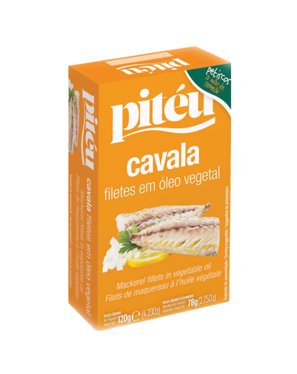 PITEU CAVALA FILETE C/S OLEO 16x120gr